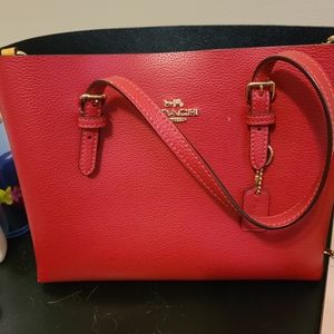 Coach red purse